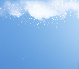 Image showing  rain and clouds