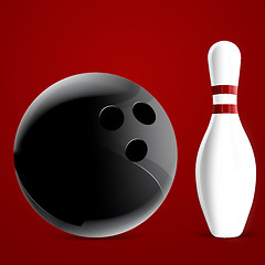 Image showing Bowling pins