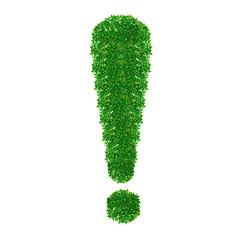 Image showing Green Exclamation mark