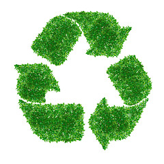 Image showing Green recycle Sign