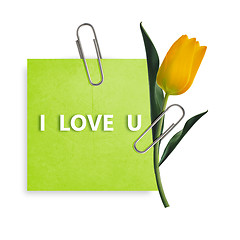 Image showing I love you 