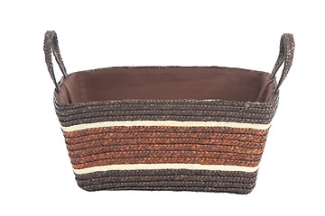 Image showing woven straw basket