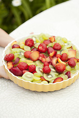 Image showing Fruit and berry pie