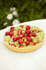 Image showing Fruit and berry pie