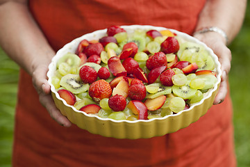 Image showing Fruit and berry pie