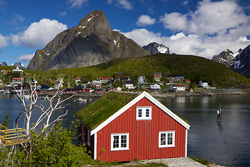 Image showing Rorbuer on Lofoten