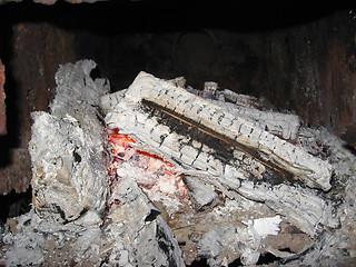 Image showing The flame in the furnace