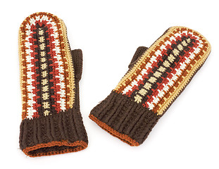 Image showing Two mittens