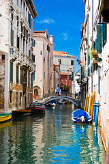 Image showing A canal in Venice