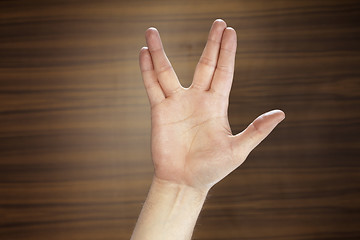 Image showing Vulcan Salute