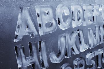 Image showing Ice Alphabet