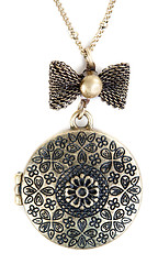 Image showing Bronze pendant on a chain