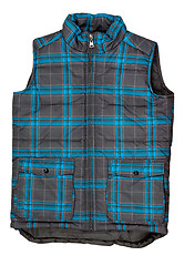 Image showing Warm plaid vest