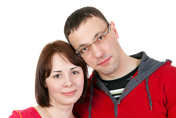 Image showing Portrait of couple in love