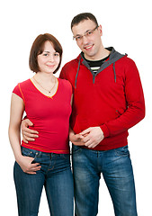 Image showing Portrait of couple in love