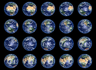 Image showing Earth Globes collection