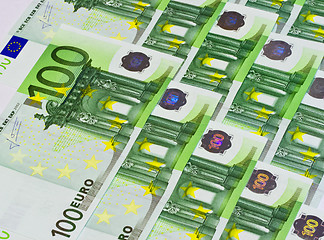 Image showing Euro banknotes