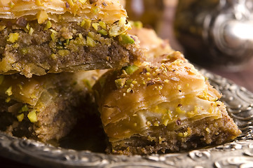 Image showing Baklava - traditional middle east sweet desert