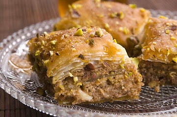 Image showing Baklava - traditional middle east sweet desert