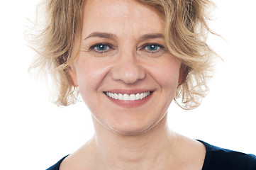 Image showing Closeup of smiling aged woman