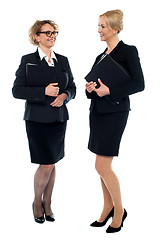 Image showing Corporate women discussing business