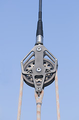 Image showing Boat pulley