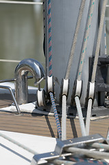 Image showing Boat ropes