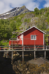 Image showing Norwegian Rorbu hut