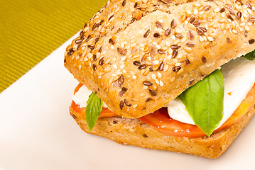 Image showing Bread roll with seeds