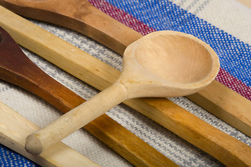 Image showing Spoon Wood Macro