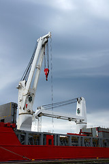 Image showing Ship cranes