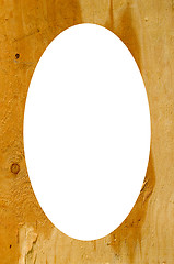 Image showing Saturate plank background and white oval in center 