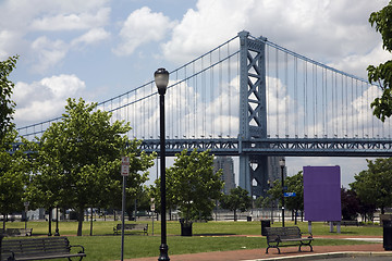 Image showing Benjamin Franklin Bridge