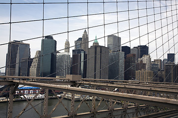 Image showing View from Brooklyn Bridge