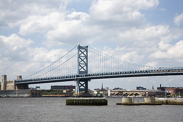 Image showing Benjamin Franklin Bridge