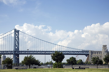 Image showing Benjamin Franklin Bridge