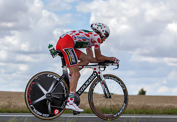 Image showing Polka-Dot Jersey- The Cyclist Thomas Voeckler 