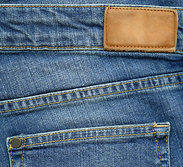 Image showing Jeans label