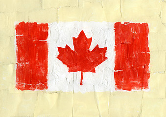 Image showing Painted flag