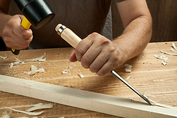 Image showing Wood working