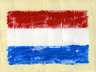 Image showing Painted flag