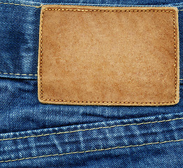 Image showing Jeans label