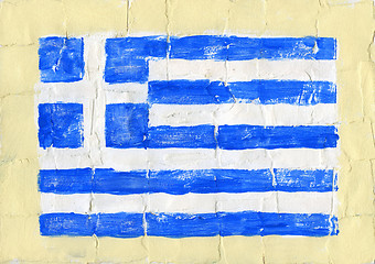 Image showing Painted flag