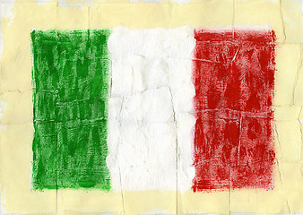 Image showing Painted flag