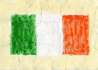 Image showing Painted flag