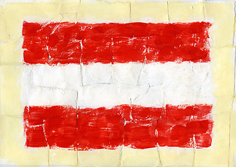 Image showing Painted flag