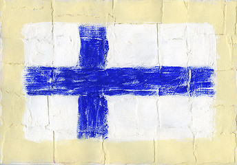 Image showing Painted flag