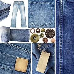 Image showing Jeans collage