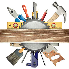 Image showing Carpentry background