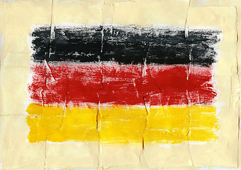 Image showing Painted flag